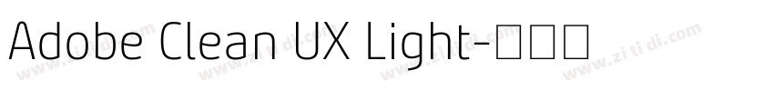 Adobe Clean UX Light字体转换